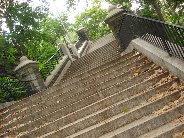 steps in Morningside Park