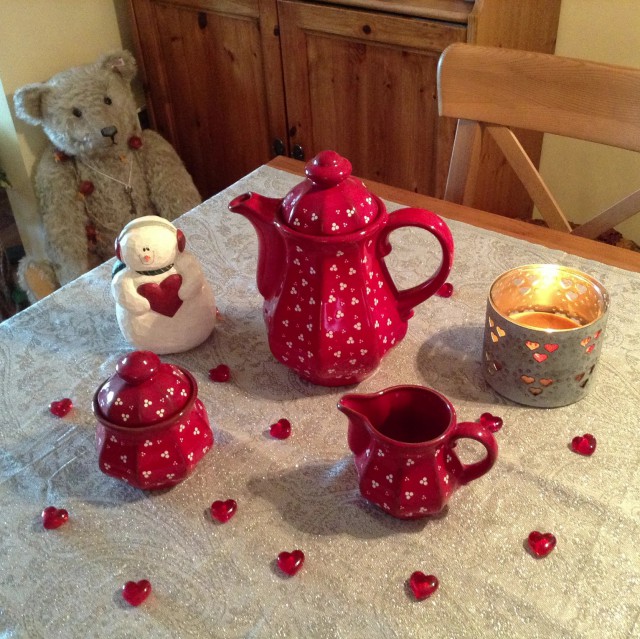 red coffee pot